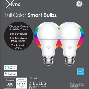C by GE Tunable Full Color Direct Connect Smart Bulbs (2-Pack)