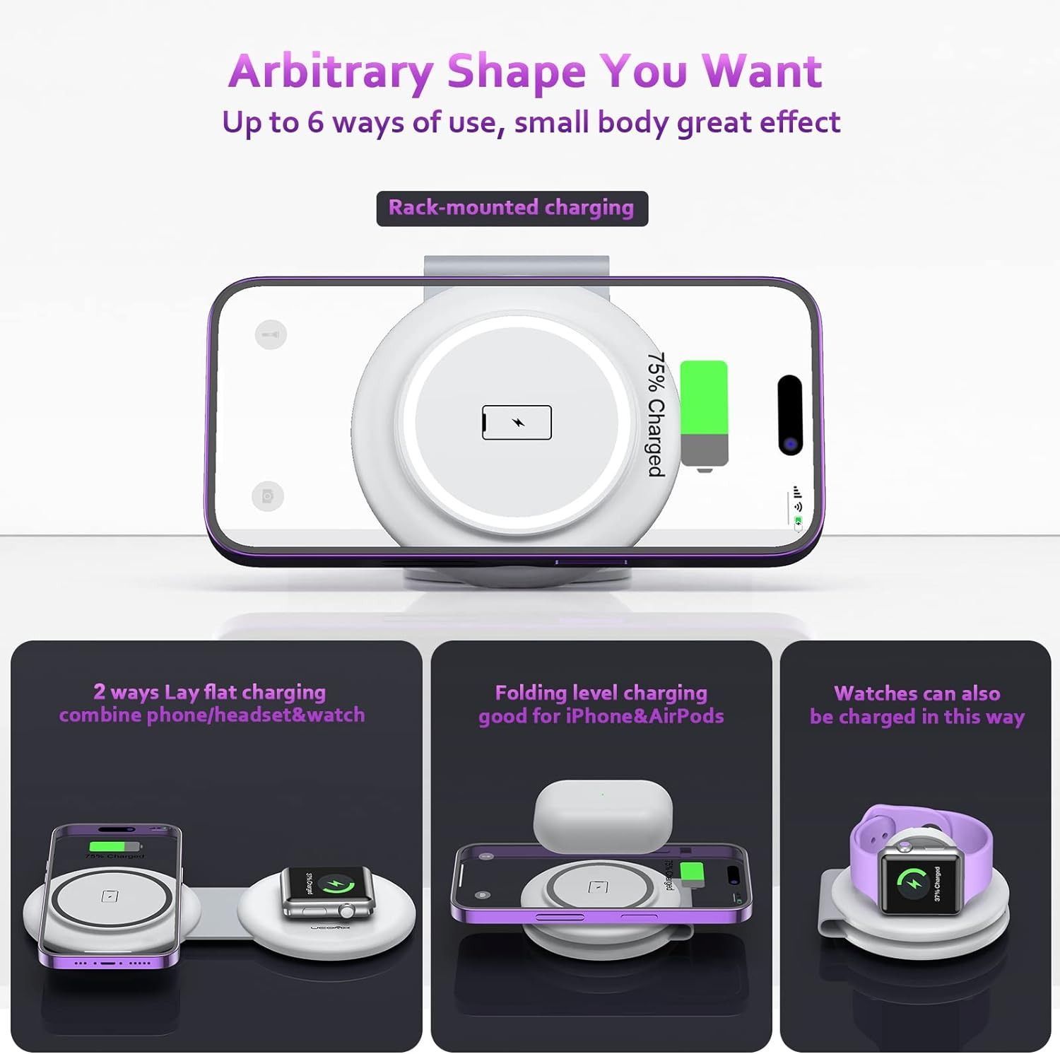UCOMX Nano Mini Magnetic 2 in 1 Wireless Charger - Image 4