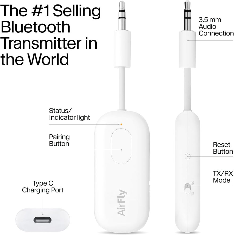 Twelve South AirFly Pro Portable Bluetooth Audio Receiver - Image 11